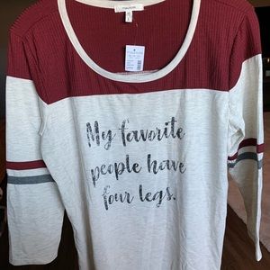 NWT! Maurices Graphic Baseball Tee